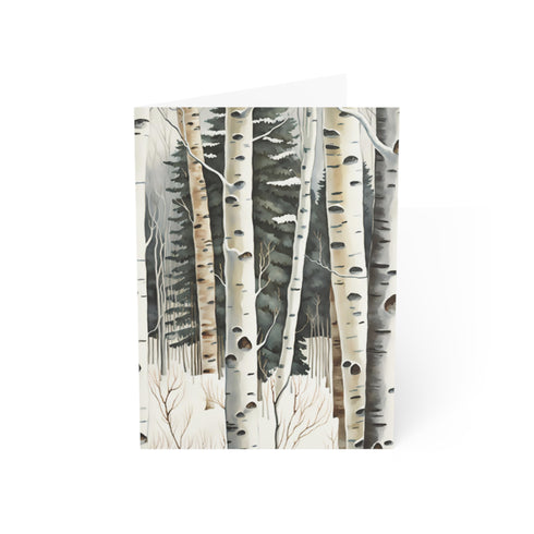 Winter Aspen Trunks - Fine Art Greeting Cards